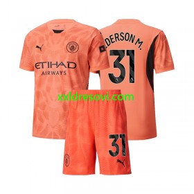 Manchester City Ederson M 31 Golmanski Gostujući Dječji Nogometni Dres 2024-2025